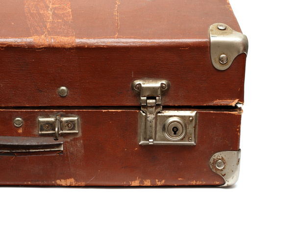 Fragmento de maletero marrón viejo
 - Foto, Imagen