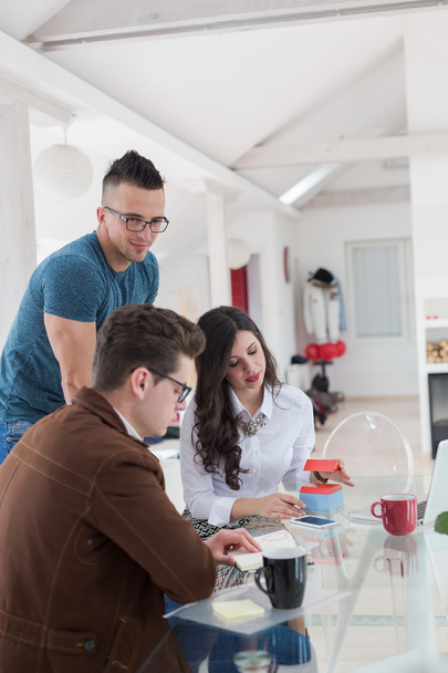 Startup team on meeting in modern office - Foto, Bild