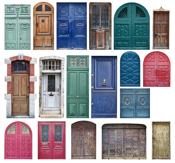 Старые деревянные двери
 - Фото, изображение