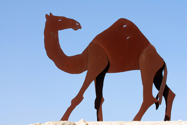 Kamelstatuen im Negev, israel - Foto, Bild