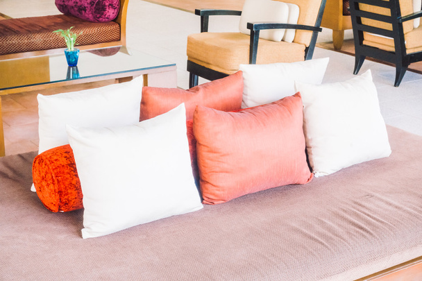Beautiful luxury pillows on sofa - Photo, Image