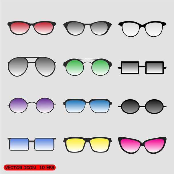 gözlük vektör set - Vektör, Görsel
