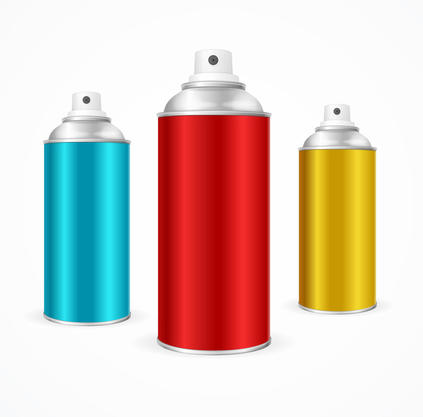 Aluminium Spray Can Template Blank. Vector - Vector, Image