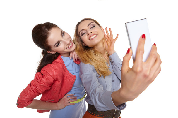 Women making selfie - Foto, Bild