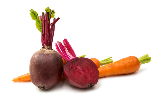 буряк і морква ізольовані
  - Фото, зображення