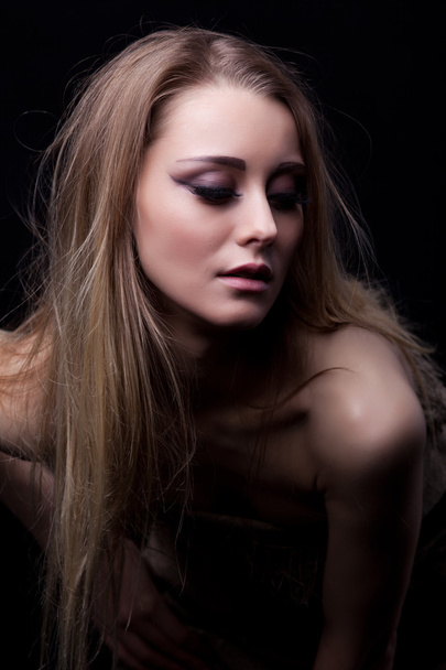 Pretty blonde young woman - 写真・画像