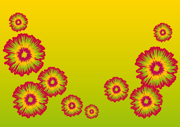 Zomerbloemen vector - Vector, afbeelding