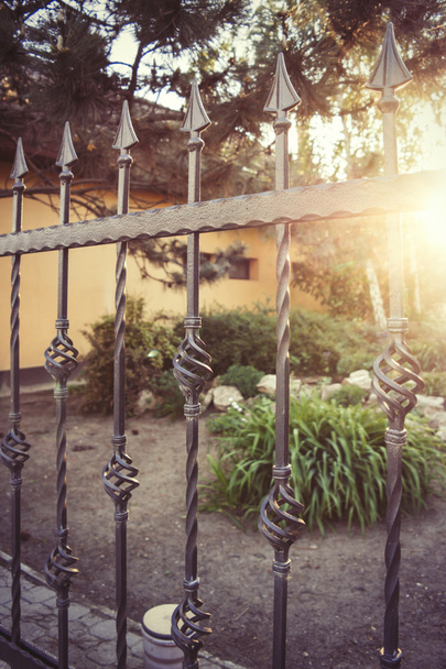 Wrought iron fence - Photo, Image