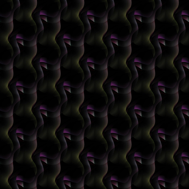 Naadloze golvende patroon purple violet bruin groen - Foto, afbeelding