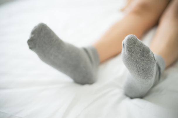 Woman wearing socks - Photo, Image