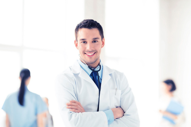 male doctor with stethoscope - Фото, зображення