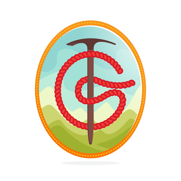 Logo odkryty litera G - Wektor, obraz