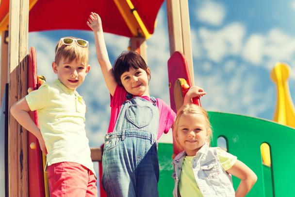 group of happy kids on children playground - Фото, зображення