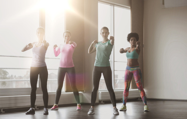 skupina žen, cvičit v tělocvičně - Fotografie, Obrázek