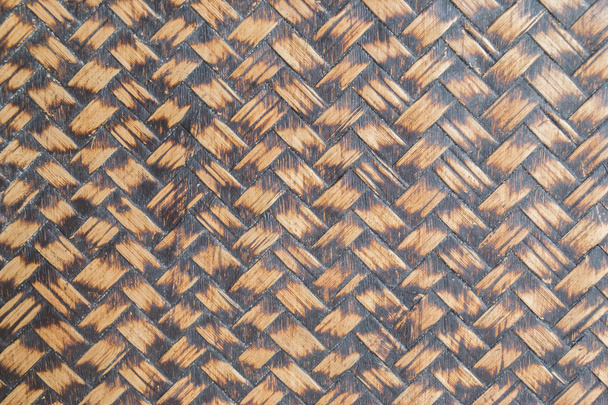 Rattan Weben Holz Muster Hintergrund - Foto, Bild