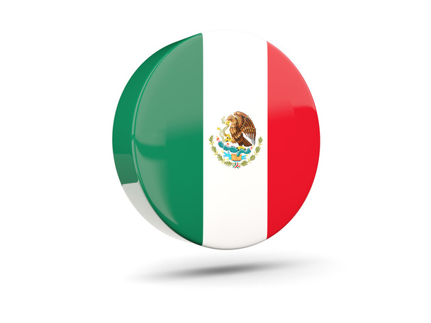 Round icon with flag of mexico - Fotografie, Obrázek