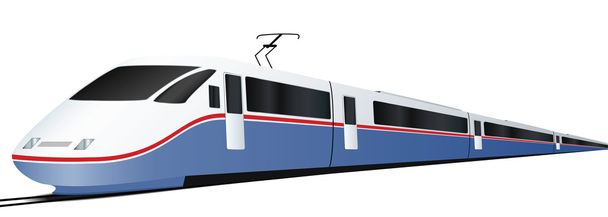 Tren de pasajeros tren de velocidad
 - Vector, Imagen