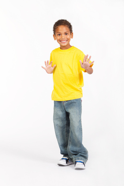 Aranyos afro-amerikai fiú - Fotó, kép