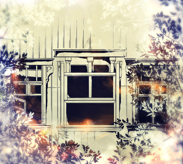 Evler ve windows hikayeleri - Fotoğraf, Görsel