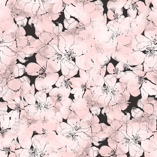 桜の花を刻印 - 写真・画像