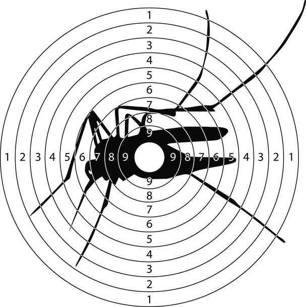 blanco tiro mosquito
 - Vector, Imagen