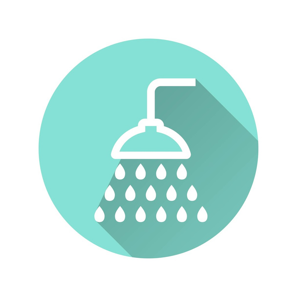Shower - vector icon. - Vektor, kép