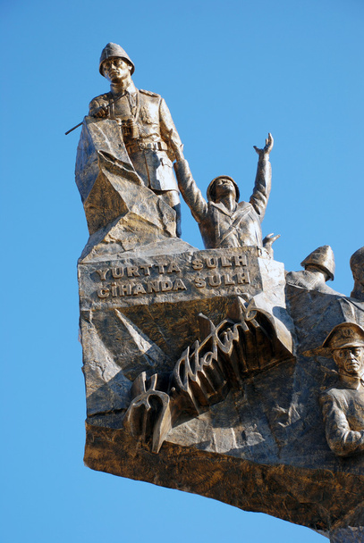 echeban、カナ ケイル、ダーダネルス海峡、トルコでの勝利の記念碑 - 写真・画像