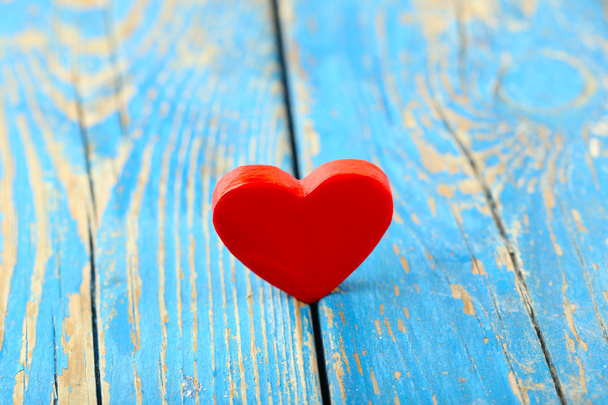 Wooden hearts on wooden background - Photo, Image