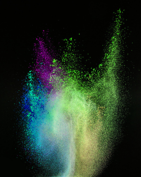 Freeze motion of colored dust explosion. - Fotografie, Obrázek