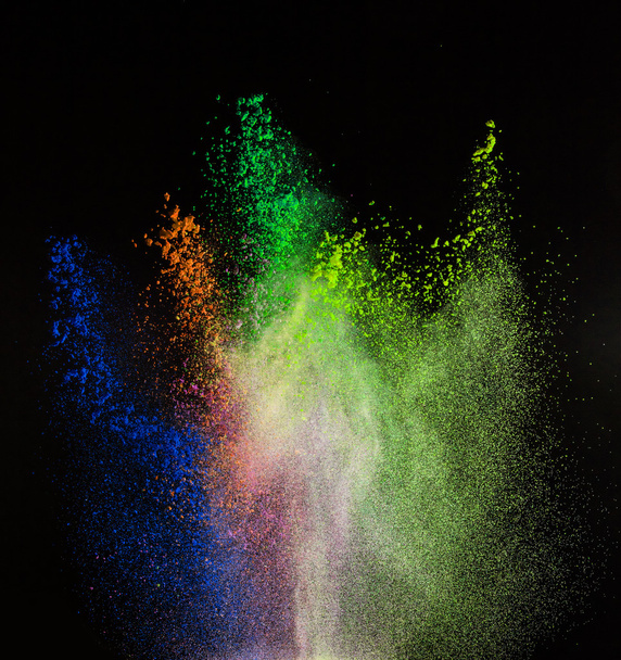 Freeze motion of colored dust explosion. - Fotó, kép