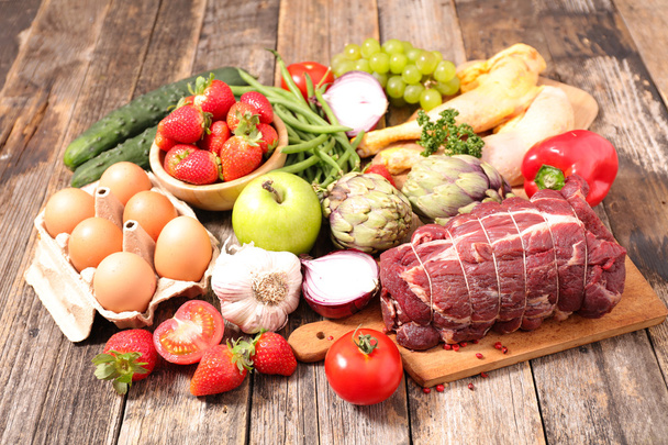 gezonde voedselingrediënten - Foto, afbeelding