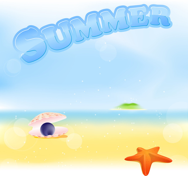 Summer sign - Vector, Image