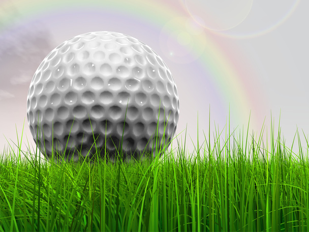  balle de golf à l'horizon
 - Photo, image