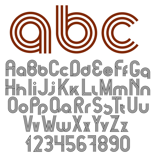 Alphabet letters, numbers and punctuation marks - Vecteur, image