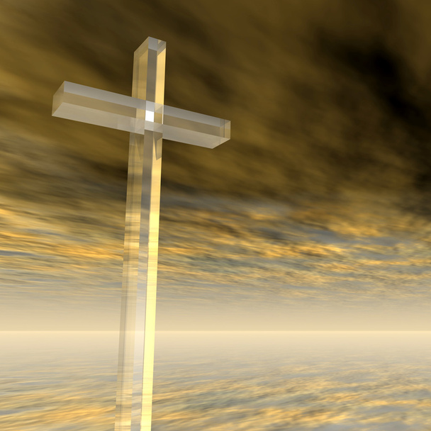 croix de verre conceptuel
  - Photo, image