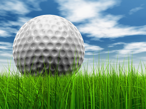  pelota de golf en el horizonte
 - Foto, imagen