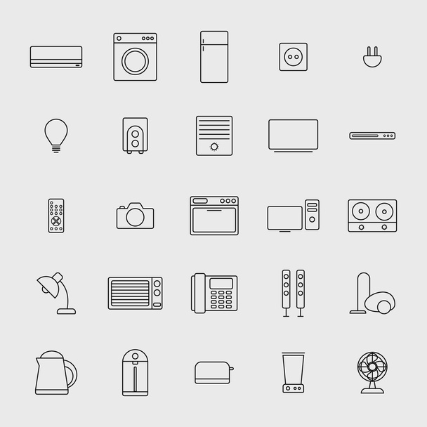 Illustration vectorielle d'icône d'appareils ménagers
 - Vecteur, image