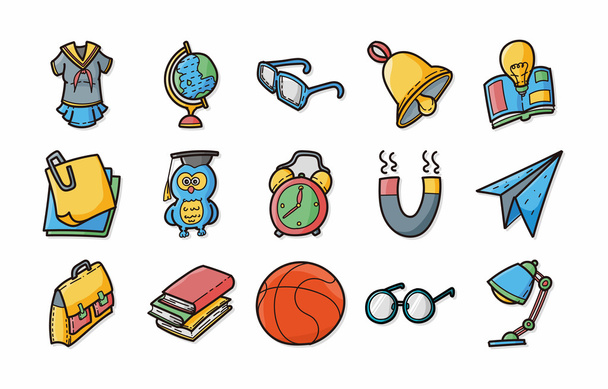 School and Education icons set,eps10 - Vector, Image