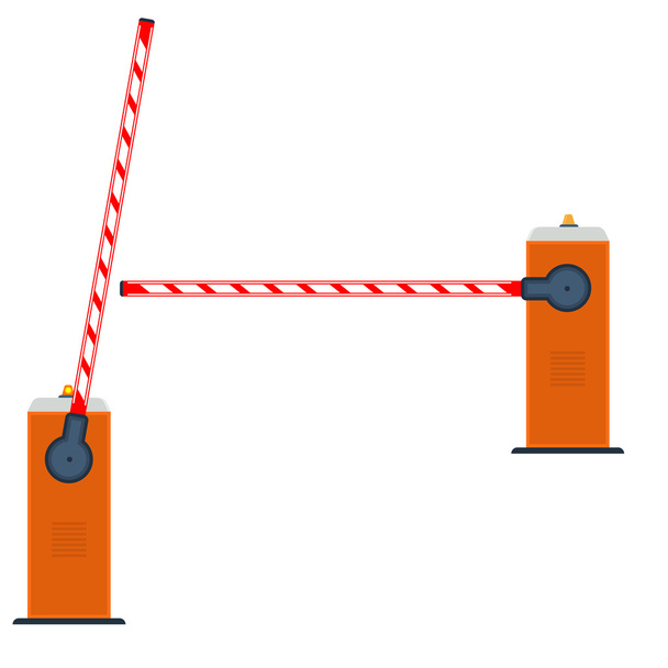 Ilustración de barrera automática vectorial
. - Vector, imagen