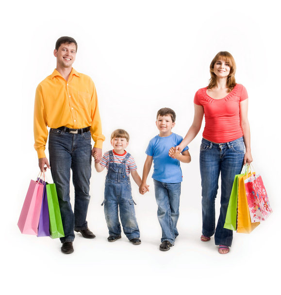 Happy shoppers - Foto, imagen