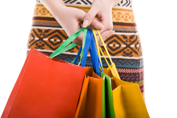 Holding shopping bags - Photo, Image