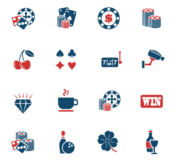 conjunto de ícones casino
 - Vetor, Imagem