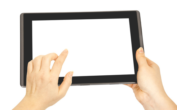 Tablet in woman hands - Foto, immagini