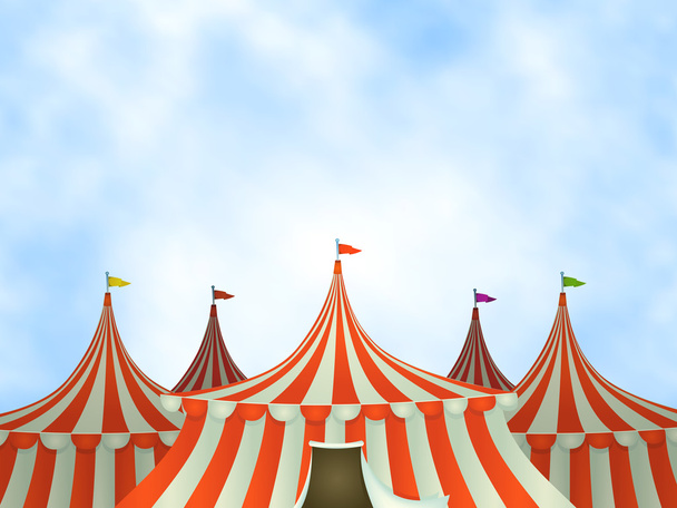 Cirkuszi sátrak háttér - Vektor, kép