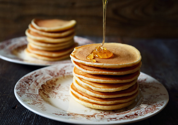 Pancake with honey - Photo, Image