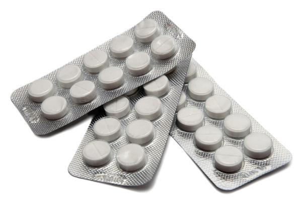 Three blisters with pills - Foto, afbeelding