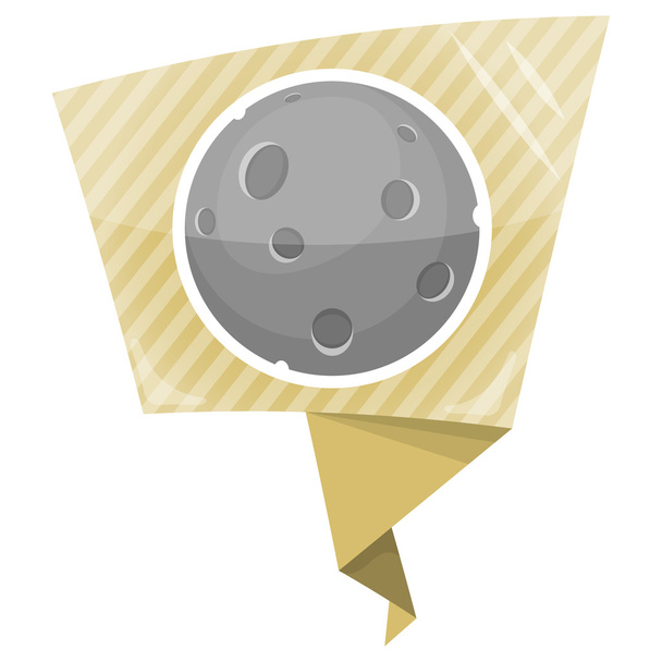 Moon colorful icon - Vector, Image