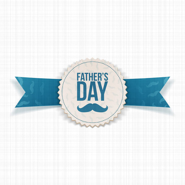 Fathers Day greeting Banner with Ribbon and Text - Вектор,изображение