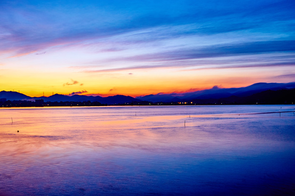 Sea sunrise scenery, very beautiful - Фото, зображення