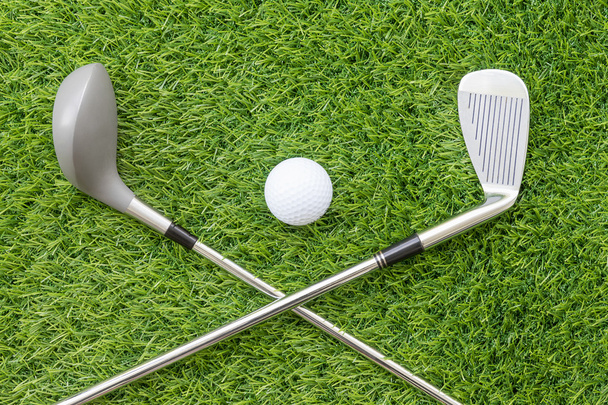 Sport objects related to golf equipment  - Фото, изображение